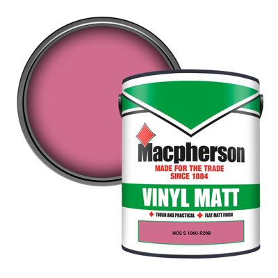 Macpherson Trade Walls & Ceilings Vinyl Matt Emulsion Paint Ncs S 1060-R20B (1060-R20B) 5L from B&Q