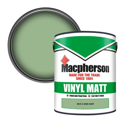 Macpherson Trade Walls & Ceilings Vinyl Matt Emulsion Paint Ncs S 2030-G20Y (2030-G20Y) 5L from B&Q
