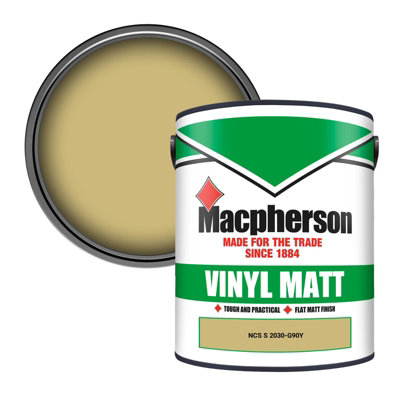 Macpherson Trade Walls & Ceilings Vinyl Matt Emulsion Paint Ncs S 2030-G90Y (2030-G90Y) 5L from B&Q