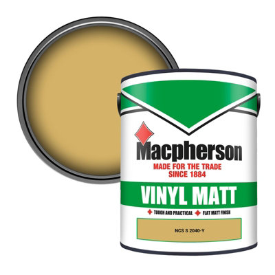 Macpherson Trade Walls & Ceilings Vinyl Matt Emulsion Paint Ncs S 2040-Y (2040-Y) 5L from B&Q
