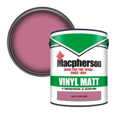 Macpherson Trade Walls & Ceilings Vinyl Matt Emulsion Paint Ncs S 2050-R20B (2050-R20B) 5L from B&Q