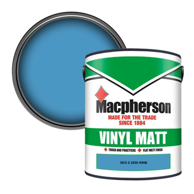 Macpherson Trade Walls & Ceilings Vinyl Matt Emulsion Paint Ncs S 2050-R90B (2050-R90B) 5L from B&Q
