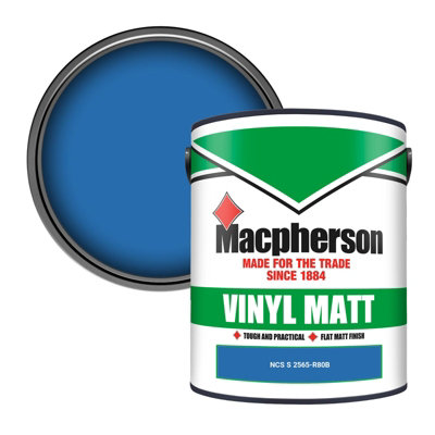 Macpherson Trade Walls & Ceilings Vinyl Matt Emulsion Paint Ncs S 2565-R80B (2565-R80B) 5L from B&Q