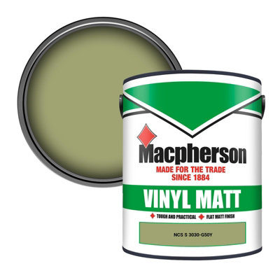 Macpherson Trade Walls & Ceilings Vinyl Matt Emulsion Paint Ncs S 3030-G50Y (3030-G50Y) 5L from B&Q