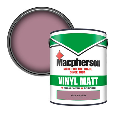 Macpherson Trade Walls & Ceilings Vinyl Matt Emulsion Paint Ncs S 3030-R20B (3030-R20B) 5L from B&Q