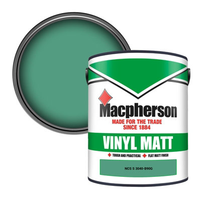 Macpherson Trade Walls & Ceilings Vinyl Matt Emulsion Paint Ncs S 3040-B90G (3040-B90G) 5L from B&Q