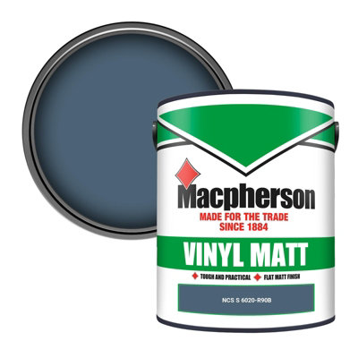 Macpherson Trade Walls & Ceilings Vinyl Matt Emulsion Paint Ncs S 6020-R90B (6020-R90B) 5L from B&Q