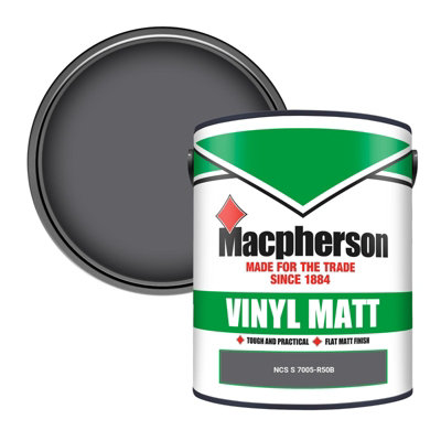 Macpherson Trade Walls & Ceilings Vinyl Matt Emulsion Paint Ncs S 7005-R50B (7005-R50B) 5L from B&Q