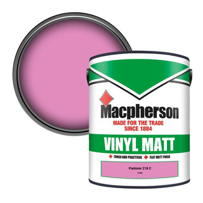 B&Q -  Trade Walls & Ceilings Vinyl Matt Emulsion Paint Pantone 218 C (218C) 5L