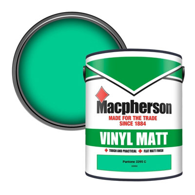B&Q -  Trade Walls & Ceilings Vinyl Matt Emulsion Paint Pantone 3395 C (3395C) 5L