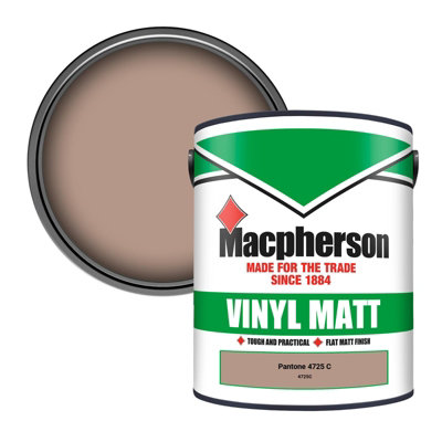B&Q -  Trade Walls & Ceilings Vinyl Matt Emulsion Paint Pantone 4725 C (4725C) 5L