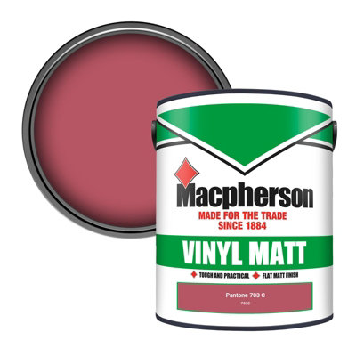 B&Q -  Trade Walls & Ceilings Vinyl Matt Emulsion Paint Pantone 703 C (703C) 5L