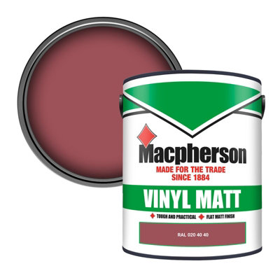 Macpherson Trade Walls & Ceilings Vinyl Matt Emulsion Paint Ral 020 40 40 (020 40 40) 5L from B&Q