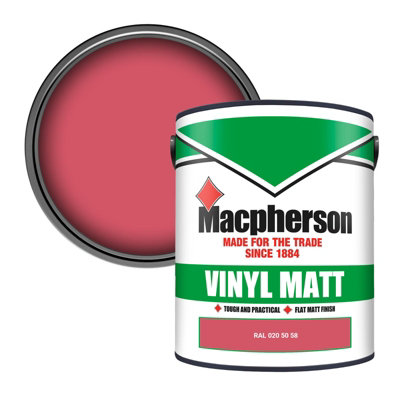 Macpherson Trade Walls & Ceilings Vinyl Matt Emulsion Paint Ral 020 50 58 (020 50 58) 5L from B&Q