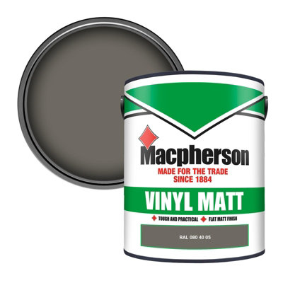 Macpherson Trade Walls & Ceilings Vinyl Matt Emulsion Paint Ral 080 40 05 (080 40 05) 5L from B&Q
