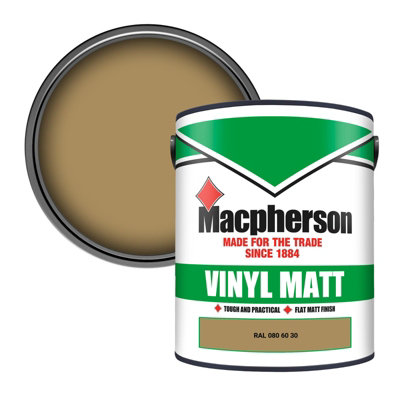 Macpherson Trade Walls & Ceilings Vinyl Matt Emulsion Paint Ral 080 60 30 (080 60 30) 5L from B&Q