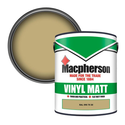 Macpherson Trade Walls & Ceilings Vinyl Matt Emulsion Paint Ral 090 70 30 (090 70 30) 5L from B&Q