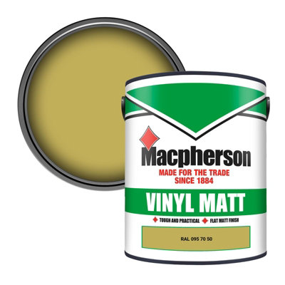 Macpherson Trade Walls & Ceilings Vinyl Matt Emulsion Paint Ral 095 70 50 (095 70 50) 5L from B&Q