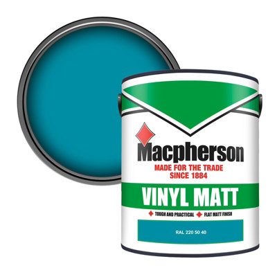 Macpherson Trade Walls & Ceilings Vinyl Matt Emulsion Paint Ral 220 50 40 (220 50 40) 5L from B&Q