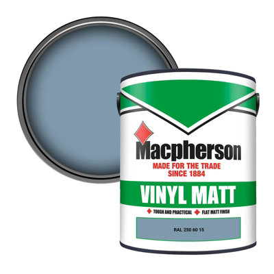 Macpherson Trade Walls & Ceilings Vinyl Matt Emulsion Paint Ral 250 60 15 (250 60 15) 5L from B&Q