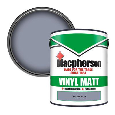 Macpherson Trade Walls & Ceilings Vinyl Matt Emulsion Paint Ral 280 60 10 (280 60 10) 5L from B&Q