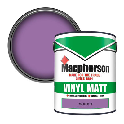Macpherson Trade Walls & Ceilings Vinyl Matt Emulsion Paint Ral 320 50 40 (320 50 40) 5L from B&Q