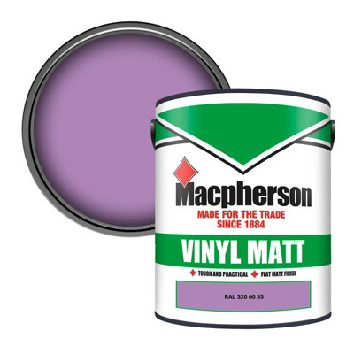 Macpherson Trade Walls & Ceilings Vinyl Matt Emulsion Paint Ral 320 60 35 (320 60 35) 5L from B&Q