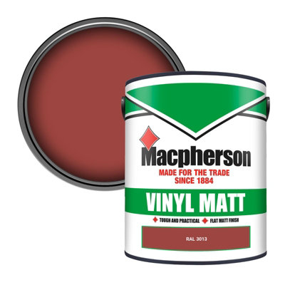 Macpherson Trade Walls & Ceilings Vinyl Matt Emulsion Paint Ral 3013 (3013) 5L from B&Q