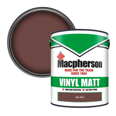 Macpherson Trade Walls & Ceilings Vinyl Matt Emulsion Paint Ral 8012 (8012) 5L from B&Q
