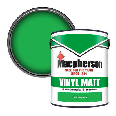 Macpherson Trade Walls & Ceilings Vinyl Matt Emulsion Paint Ncs 1080-G10Y (1080-G10Y) 5L from B&Q