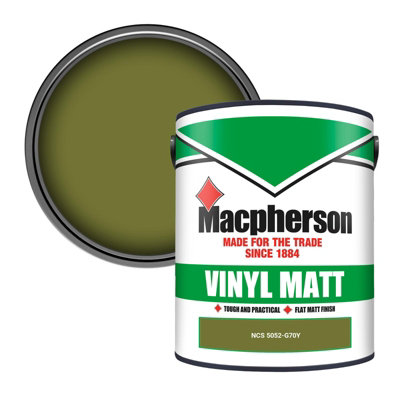 Macpherson Trade Walls & Ceilings Vinyl Matt Emulsion Paint Ncs 5052-G70Y (5052-G70Y) 5L from B&Q