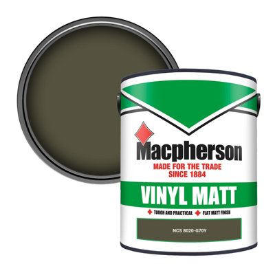 Macpherson Trade Walls & Ceilings Vinyl Matt Emulsion Paint Ncs 8020-G70Y (8020-G70Y) 5L from B&Q