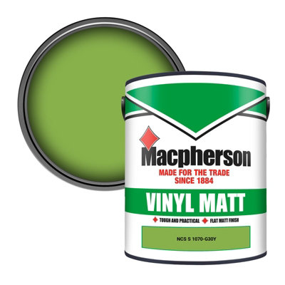 Macpherson Trade Walls & Ceilings Vinyl Matt Emulsion Paint Ncs S 1070-G30Y (1070-G30Y) 5L from B&Q