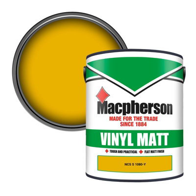 Macpherson Trade Walls & Ceilings Vinyl Matt Emulsion Paint Ncs S 1080-Y (1080-Y) 5L from B&Q