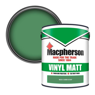 Macpherson Trade Walls & Ceilings Vinyl Matt Emulsion Paint Ncs S 3050-G10Y (3050-G10Y) 5L from B&Q