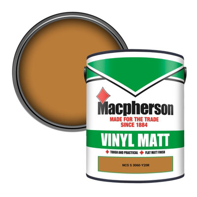 Macpherson Trade Walls & Ceilings Vinyl Matt Emulsion Paint Ncs S 3060-Y20R (3060-Y20R) 5L from B&Q