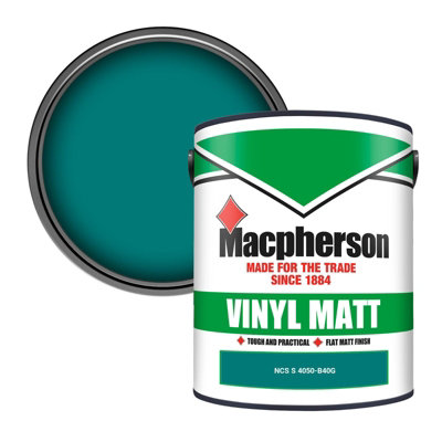 Macpherson Trade Walls & Ceilings Vinyl Matt Emulsion Paint Ncs S 4050-B40G (4050-B40G) 5L from B&Q