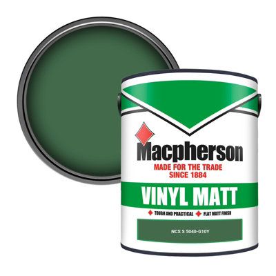 Macpherson Trade Walls & Ceilings Vinyl Matt Emulsion Paint Ncs S 5040-G10Y (5040-G10Y) 5L from B&Q