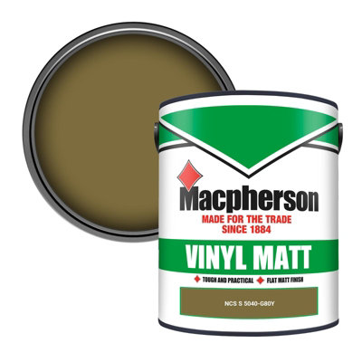 Macpherson Trade Walls & Ceilings Vinyl Matt Emulsion Paint Ncs S 5040-G80Y (5040-G80Y) 5L from B&Q