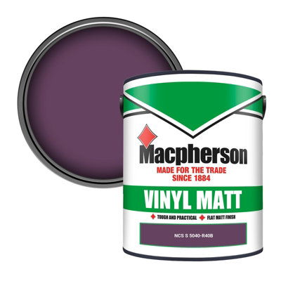 Macpherson Trade Walls & Ceilings Vinyl Matt Emulsion Paint Ncs S 5040-R40B (5040-R40B) 5L from B&Q