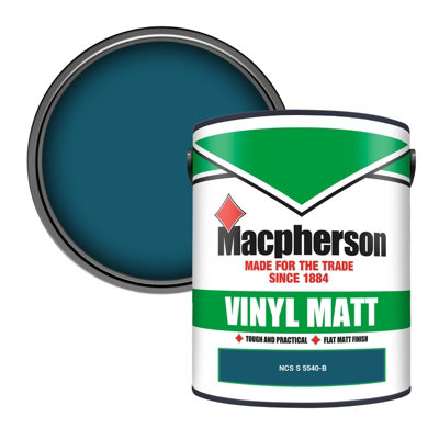 Macpherson Trade Walls & Ceilings Vinyl Matt Emulsion Paint Ncs S 5540-B (5540-B) 5L from B&Q