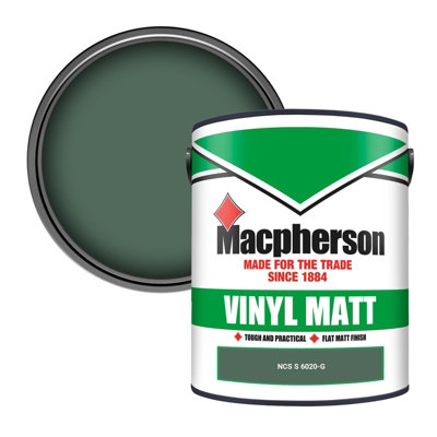Macpherson Trade Walls & Ceilings Vinyl Matt Emulsion Paint Ncs S 6020-G (6020-G) 5L from B&Q