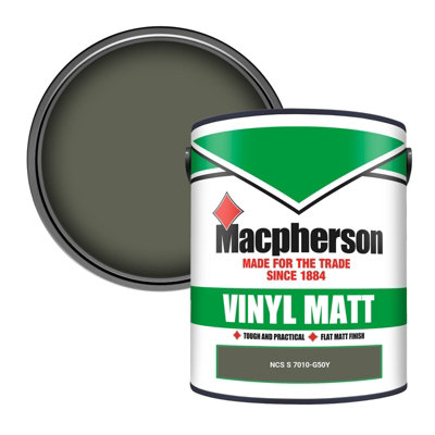 Macpherson Trade Walls & Ceilings Vinyl Matt Emulsion Paint Ncs S 7010-G50Y (7010-G50Y) 5L from B&Q