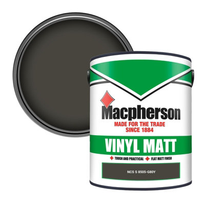 Macpherson Trade Walls & Ceilings Vinyl Matt Emulsion Paint Ncs S 8505-G80Y (8505-G80Y) 5L from B&Q