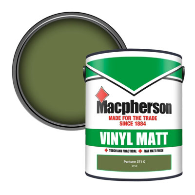 B&Q -  Trade Walls & Ceilings Vinyl Matt Emulsion Paint Pantone 371 C (371C) 5L