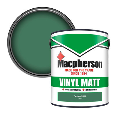 B&Q -  Trade Walls & Ceilings Vinyl Matt Emulsion Paint Pantone 555 C (555C) 5L