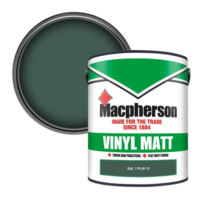 Macpherson Trade Walls & Ceilings Vinyl Matt Emulsion Paint Ral 170 30 15 (170 30 15) 5L from B&Q