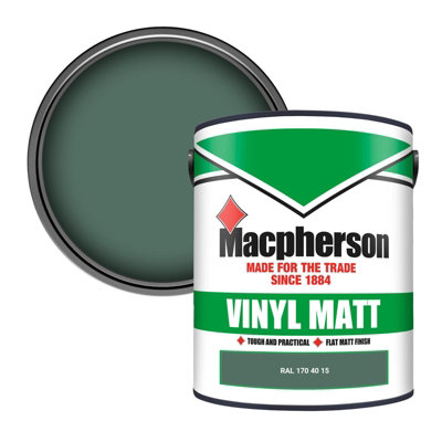 Macpherson Trade Walls & Ceilings Vinyl Matt Emulsion Paint Ral 170 40 15 (170 40 15) 5L from B&Q