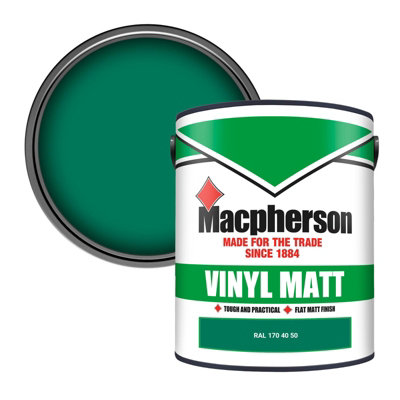 Macpherson Trade Walls & Ceilings Vinyl Matt Emulsion Paint Ral 170 40 50 (170 40 50) 5L from B&Q