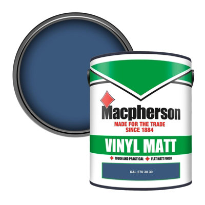 B&Q -  Trade Walls & Ceilings Vinyl Matt Emulsion Paint Ral 270 30 30 (270 30 30) 5L